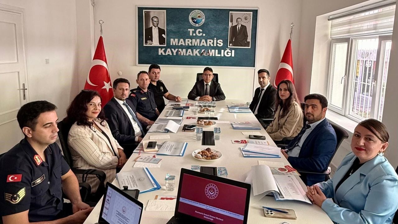 Marmaris’te kadına yönelik şiddetle mücadele ve çocuk koruma toplantısı yapıldı