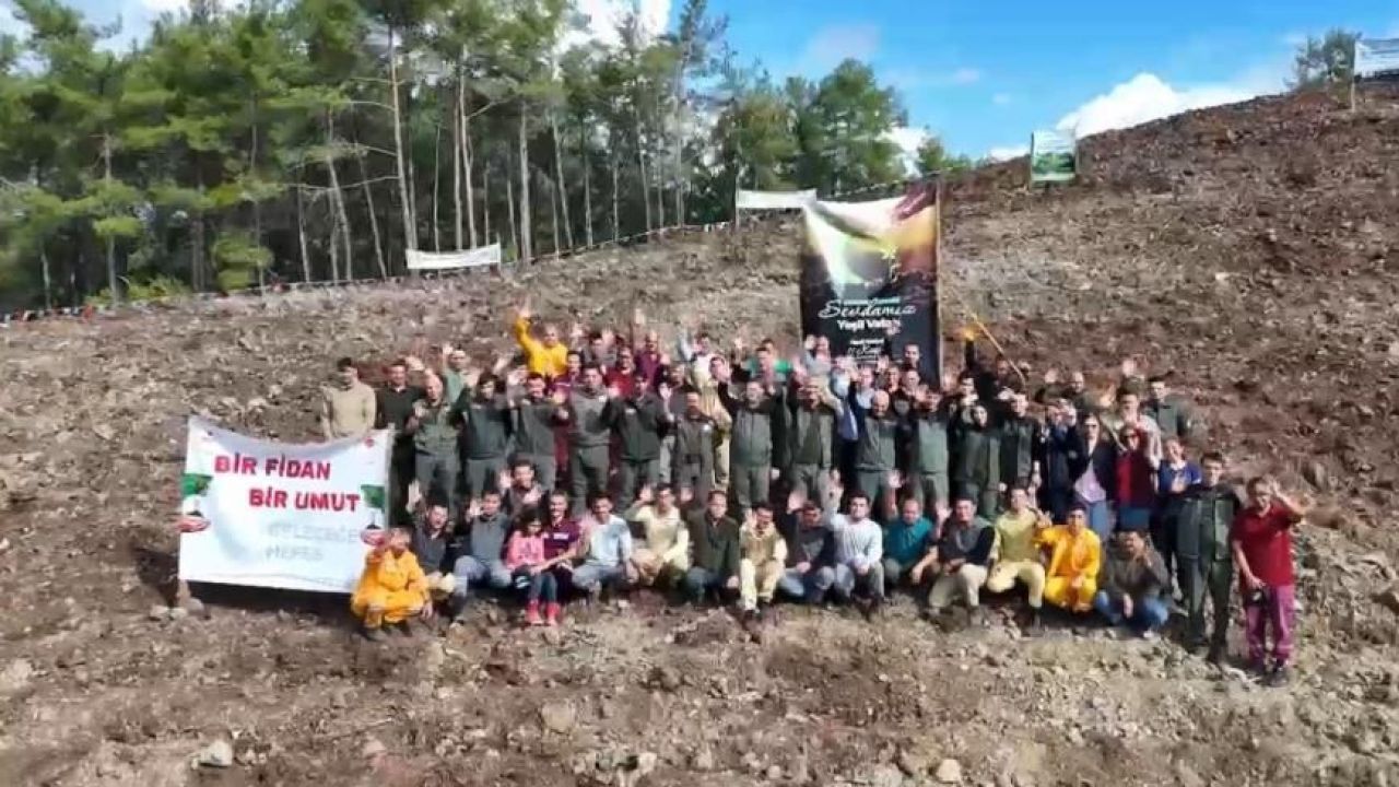 Marmaris, ‘Milli ağaçlandırma ‘gününde 3 bin fidanı toprakla buluşturdu