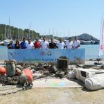 Göcek Halk Plajı’nda Deniz Dibi Temizlendi