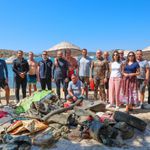Gümbet’te deniz dibinden 310 kilogram atık çıkarıldı