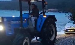 Akbük Sahili’nde Lodos Etkili Oldu