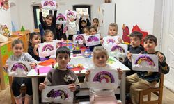 Gökkuşağı Sanat Atölyesi yoğun ilgi gördü