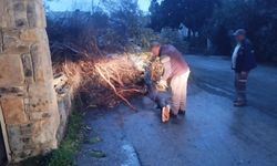 Bodrum’da fırtına etkili oldu