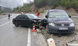 Muğla'da kaygan yol kazaya yol açtı