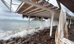 Bodrum sahili savaş alanına döndü