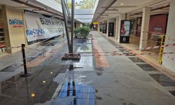 Fırtına, Bodrum'da alış veriş merkezini de vurdu