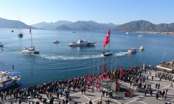 Atatürk'ün Marmaris'e gelişinin 91. yıl dönümü törenlerle anıldı