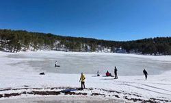 Gökçeova Göleti'nde kartpostallık görüntü