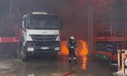 Milas OSB’de İnşaat Halindeki Fabrikada Yangın Paniği