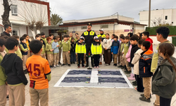 Bodrum'da öğrencilere uygulamalı trafik eğitimi