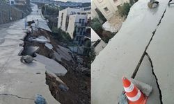 Bodrum’da Yol Çöktü, Site Ulaşımı Tehlikede