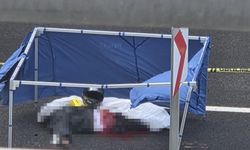 Yola Savrulan Sürücünün Üzerinden Otobüs Geçti