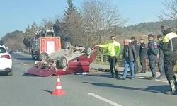 Muğla'da Takla Atan Araç Hurdaya Döndü, Sürücü Yaralı