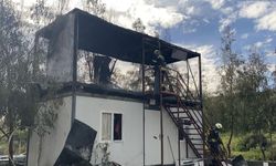 Bodrum’da Konteyner Yangını