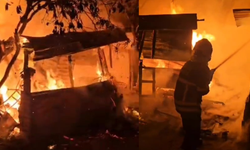 Baraka alevlere teslim oldu