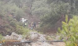 Şarampole uçan araçta 1 kişi öldü, 4 kişi yaralandı