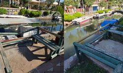 İçmeler’de Yenilenen Korkuluklara Gece Vandallığı