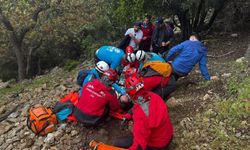 Yürüyüş sırasında ayağı kırılan kişi için ekipler seferber oldu