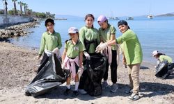 Bodrum Sahilinden 38,5 Kilogram Atık Toplandı