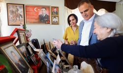 Vali Akbıyık şehit Binbaşı Kıvanç Cesur’un ailesini ziyaret etti