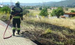 Menteşe’de Sigara İzmariti Kuru Otları Tutuşturdu