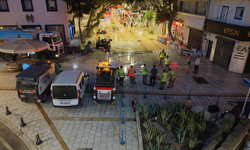 Bodrum Çarşı'da Hijyen Seferberliği