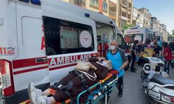 Yaya geçidinde korkutan kaza 5 yaralı
