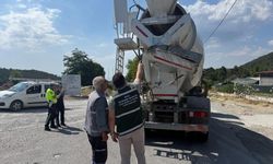 Muğla’da beton mikserlerine sıkı denetim