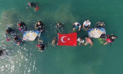Bodrum’da denizden 370 kilogram atık çıkarıldı