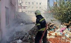 Muğla'da Kullanılmayan Yurdun Bahçesinde Yangın Çıktı