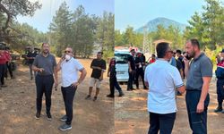 AK Parti Muğla İl Başkanı Güngör Yangın Bölgesinde