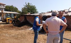 500 balyası yanan üretici için Büyükşehir harekete geçti