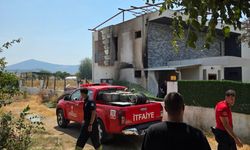 Milas’ta odunlar tutuştu: Alevler evi tehdit etti