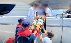 Fethiye açıklarında yaralanan vatandaş tahliye edildi