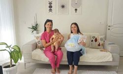 Milas Belediyesi yeni doğan bebeklerin yanında