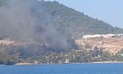 Bodrum’da Konteyner Yangını