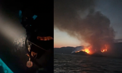 Marmaris Yangınında Gece Seferberliği: Arazözler Gemilerle Taşınıyor