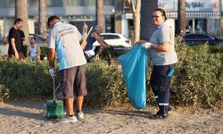 Marmaris Sahilleri Güne Temizlikle Başlıyor