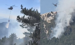 Fethiye’de alevlere havadan müdahale