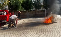 Muğla’da personele uygulamalı yangın eğitimi