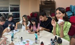 Menteşe’de gençler sanat atölyelerinde eser üretiyor