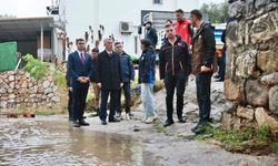Bodrum’da şiddetli yağış sonrası ekipler sahada
