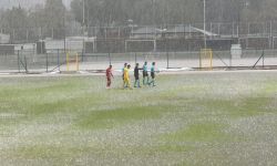 Fethiyespor-Eyüpspor maçına yağış engeli: İkinci yarı oynanamadı