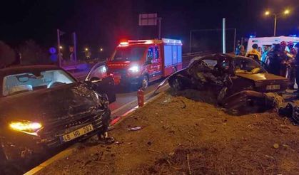 Gülağzı kavşağında kaza: 1 ölü, 2 yaralı