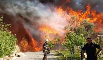 Göcek'te evde başlayan yangının görüntüleri ortaya çıktı