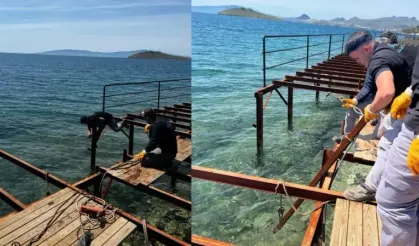 Bodrum'da kaçak iskelelerle mücadele devam ediyor