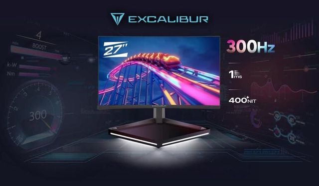 Oyun dünyasında yeni seviye: 300hz excalibur 27'' gaming monitör