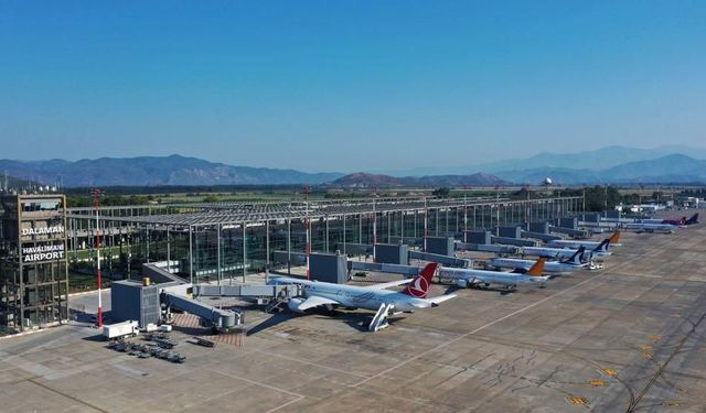 Dalaman Havalimanı 9 ayda 4 milyon yolcuya hizmet verdi