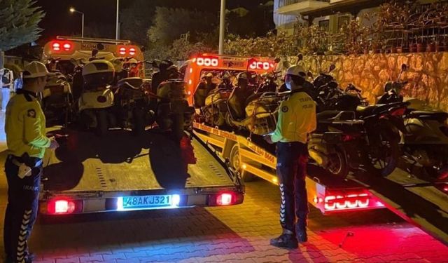 Datça’da motosiklet denetimi