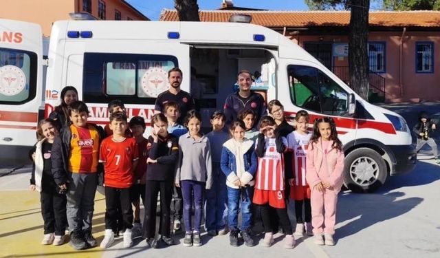 Yatağan'da öğrencilere acil sağlık hizmetleri tanıtıldı